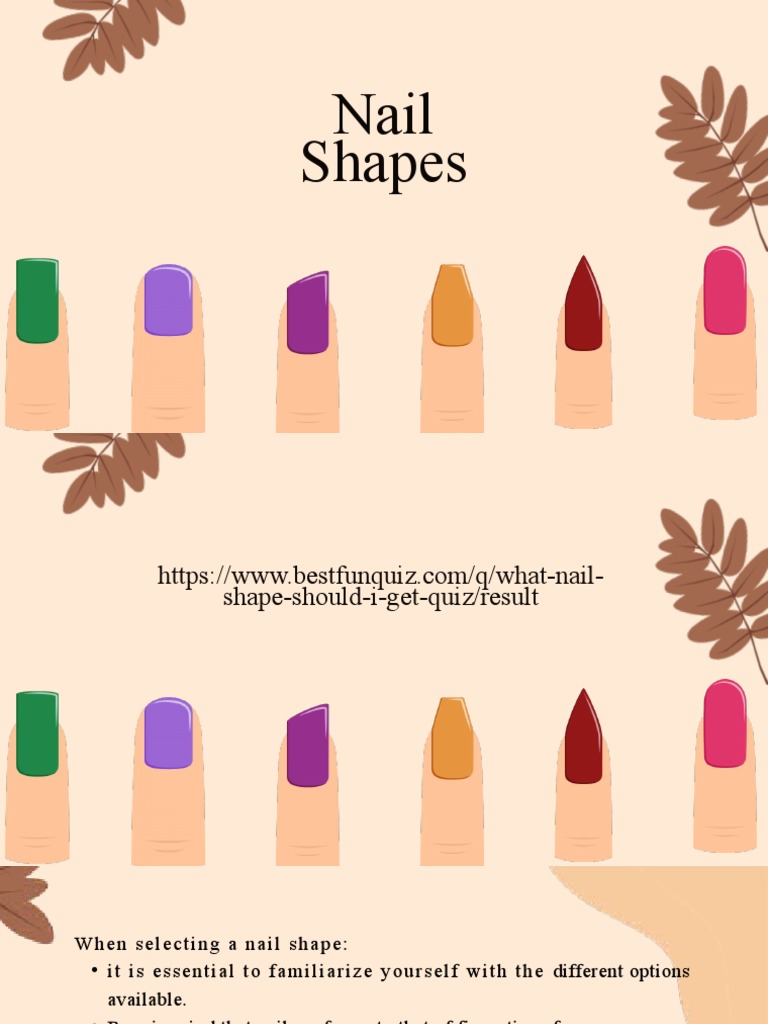 A guide to common nail shapes identifying the best shape for your