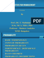 Statistics for Management: Probability Concepts and Examples