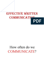 Effective Written Communication Skills