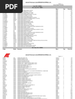 Lista de Precio Correa 02-08-2022