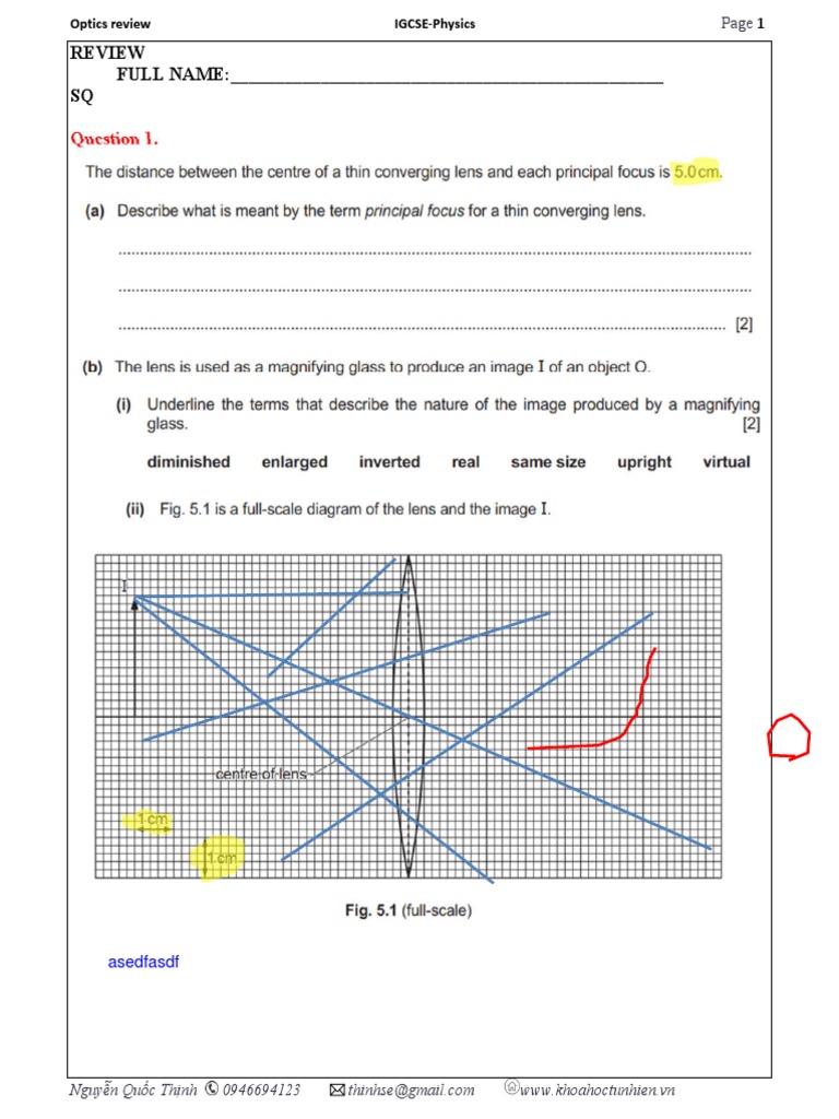 Set 17-Optical-Light Wave Review - Print | PDF