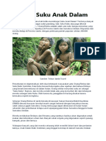 Suku Anak Dalam Jambi Sumatera
