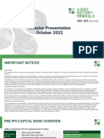 Asian Battery Minerals - Investor Presentation Oct 2022