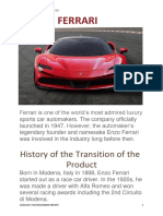 Ferrari's History and Evolution in 40 Characters