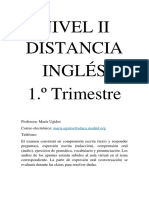 N II D - 1º Trimestre Inglés