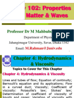 Chapter 4-Phy 102-Hydrodynamics & Viscosity (Part 2)