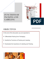 Functions of Packing and Labeling - Borja, Kathlee B. Report