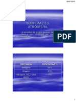 SUBTEMA 2.5.3. Atmósfera.: La Atmósfera Es La Capa Gaseosa de La Tierra y Está Constituida Por Varias Sustancias