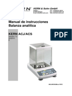 Manual de Instrucciones Balanza Analítica KERN ACJ-ACS