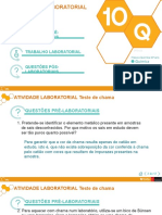 Identificação de elementos através da cor da chama