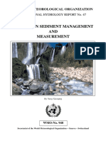 Manual on Sediment Management & Measurement- Wmo 2003