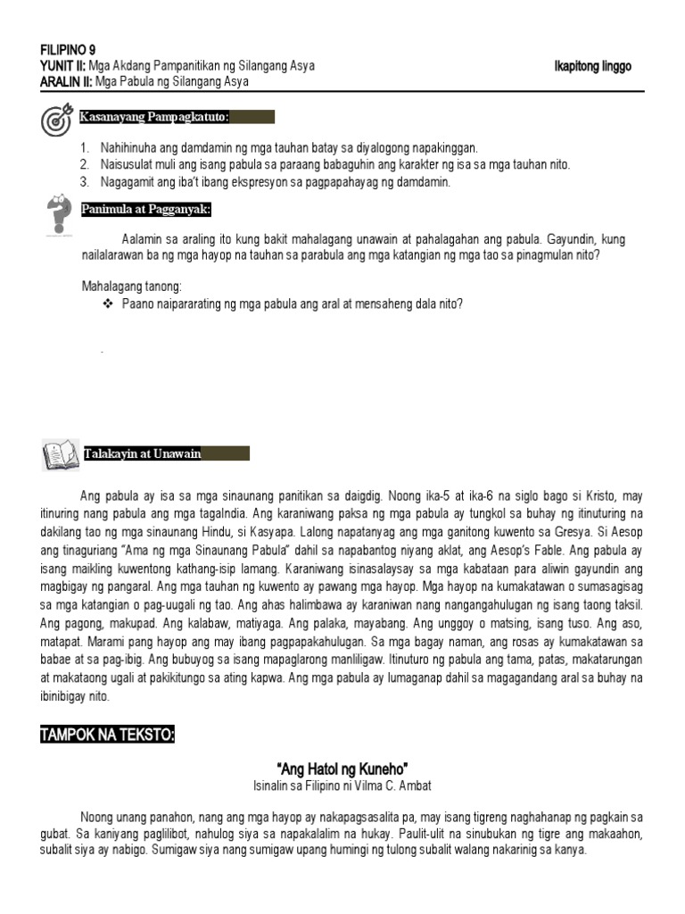Filipino 9 L7 Pdf