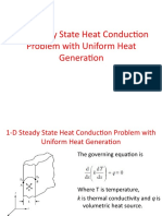 1-D Steady State Heat Conduction Problem With Uniform