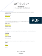 Gdtology GDTP Practice Exam 2009 Answers F