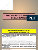 1.-El Reglamento Electrotécnico de Baja Tensión