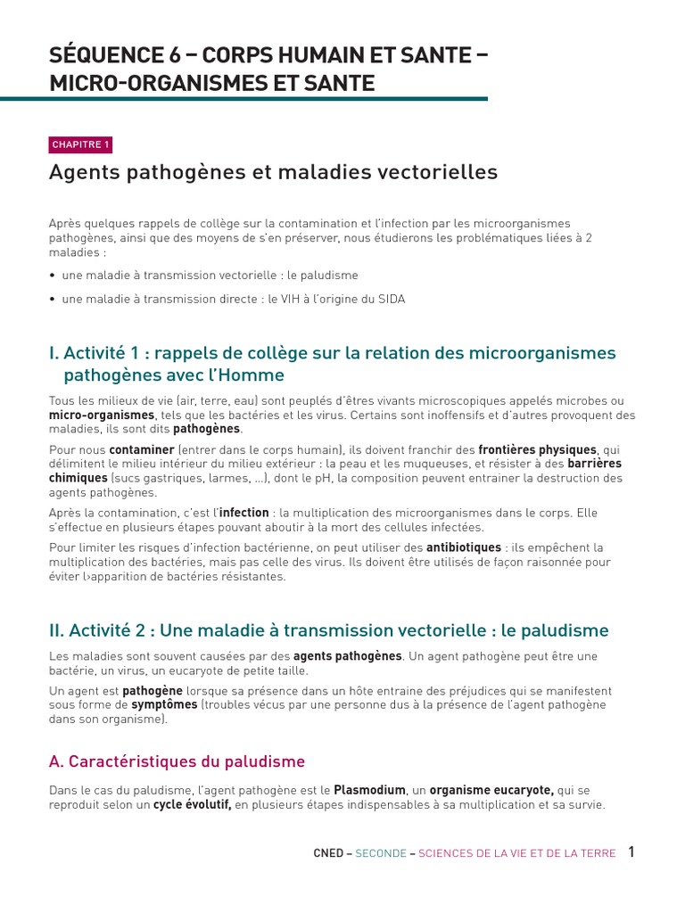 Microbes et maladies : Comprendre et prévenir | PDF | Paludisme | Micro ...