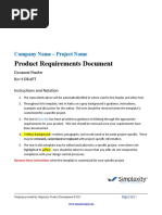 Simplexity PRD Template Sept 2022