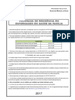 Processo seletivo para residência em enfermagem em saúde da família