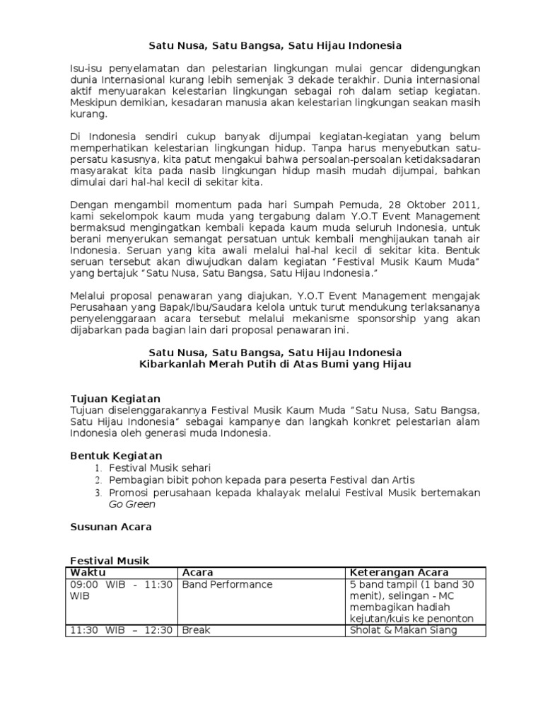 Proposal Event Musik