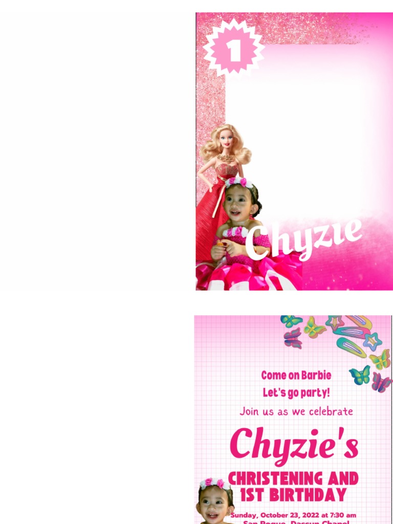 Barbie Invitation PDF