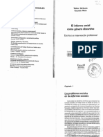 El informe social como género discursivo: Los problemas sociales