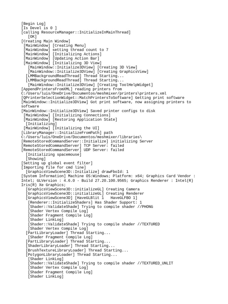 Meshmixer log pdf shader graphics
