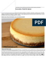 Cheesecake o Pastel de Queso - Sweet y Salado