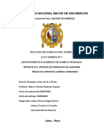 Reporte N°6 Síntesis de Derivados de Cumarina