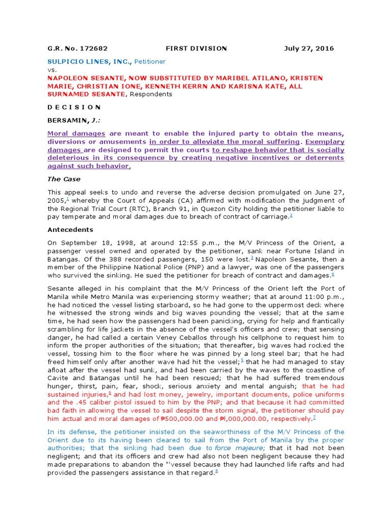 Sulpicio Case Download Free PDF Damages Legal Liability