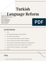 Turkish Language Reform