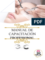 Manual de capacitación profesional pestañas