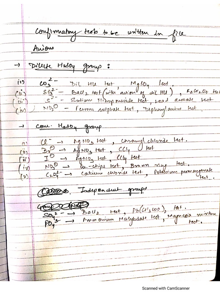 Confirmatory Tests PDF
