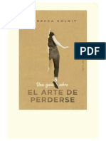 Una Guía Sobre El Arte de Perderse - Rebecca Solnit