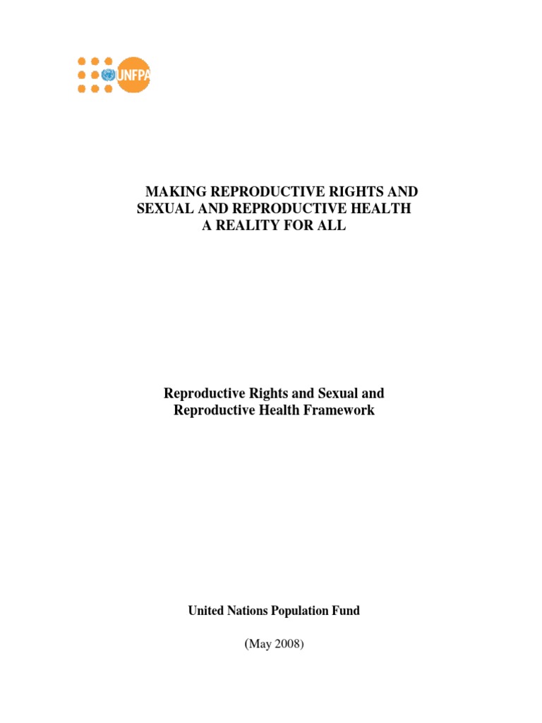 Reproductive Rights and Health Framework | PDF | Millennium Development ...