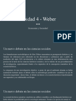 Unidad 4 - Weber - Economía y Sociedad