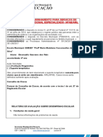 Relatório de avaliação para encaminhamento à APAE/ARIL