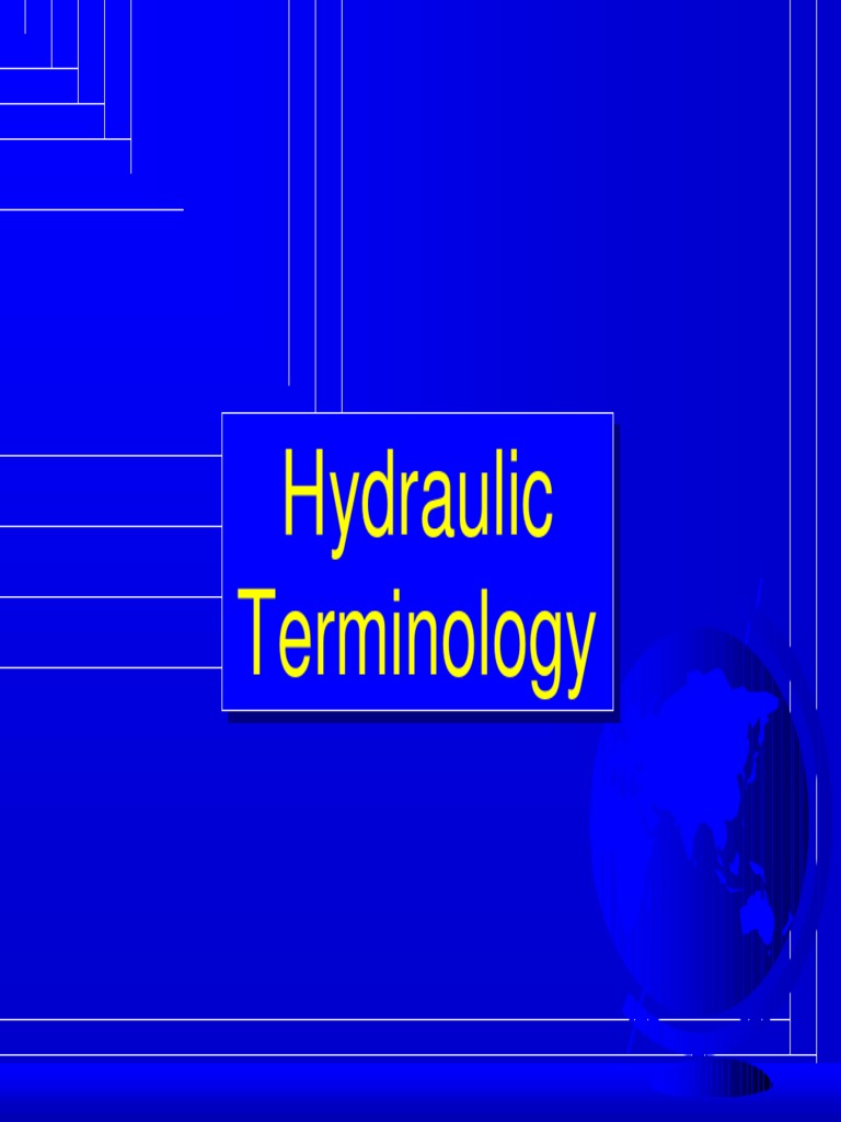 Hydraulic Terms PDF Pump Valve