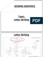 ENGINEERING GRAPHICS - LETTER WRITING
