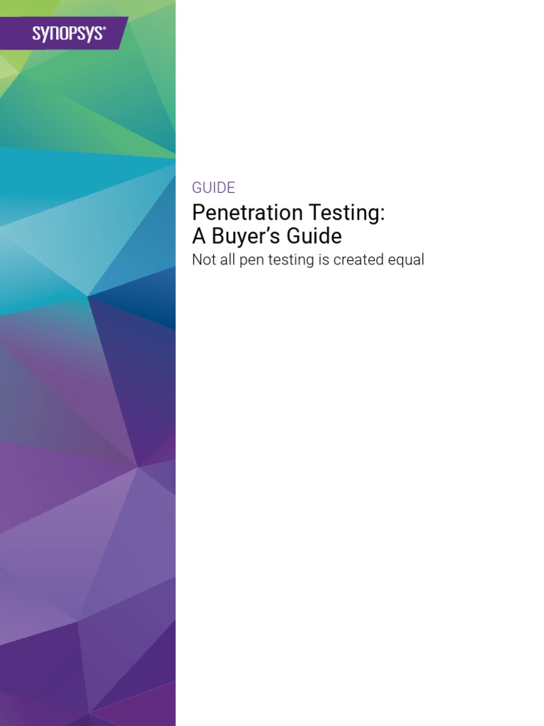 Penetration Testing Buyers Guide Ebook | PDF | Penetration Test ...