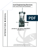 Determination of C.O.F in Journal Bearing