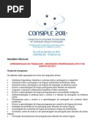 Consiple 2011 - Segunda Circular