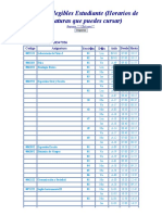 Planificaci N - Horarios