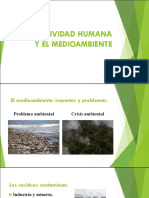 La Actividad Humana y El Medio Ambiente.