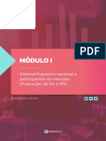 Módulo I: Sistema Financeiro Nacional e Participantes Do Mercado (Proporção: de 5% A 15%)