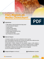 Filés Mignom Ao Molho de Chimichurri