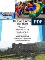 DLI Haitian Creole - Vol 01 Less 01-10 Student Text