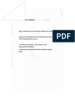 La Planificación de La Enseñanza. Miradas para El Debate