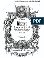Mozart - Werke - Breitkopf - KV245 Kirchensonate in D VL 2