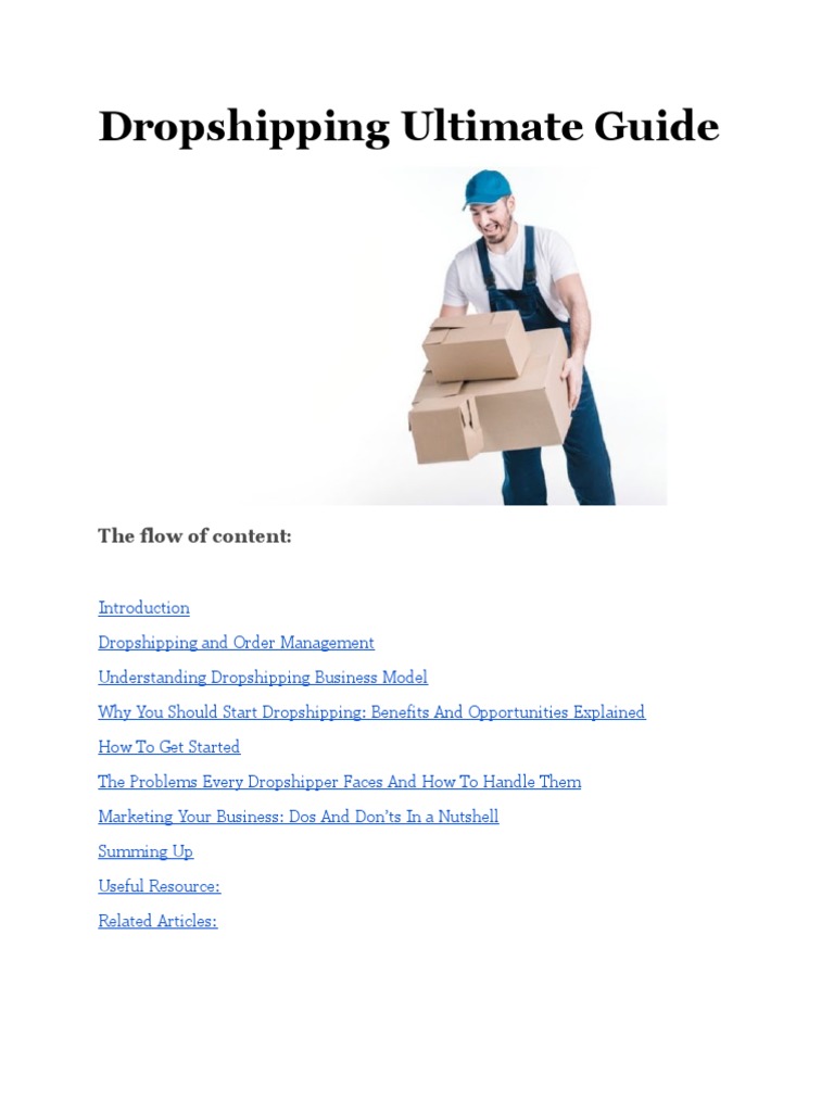 Dropshipping Ultimate Guide | PDF | Trade | Business