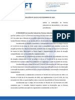 RESOLUCAO No 120.2020 - Define as Atribuicoes Do Tecnico Em Mecatronica